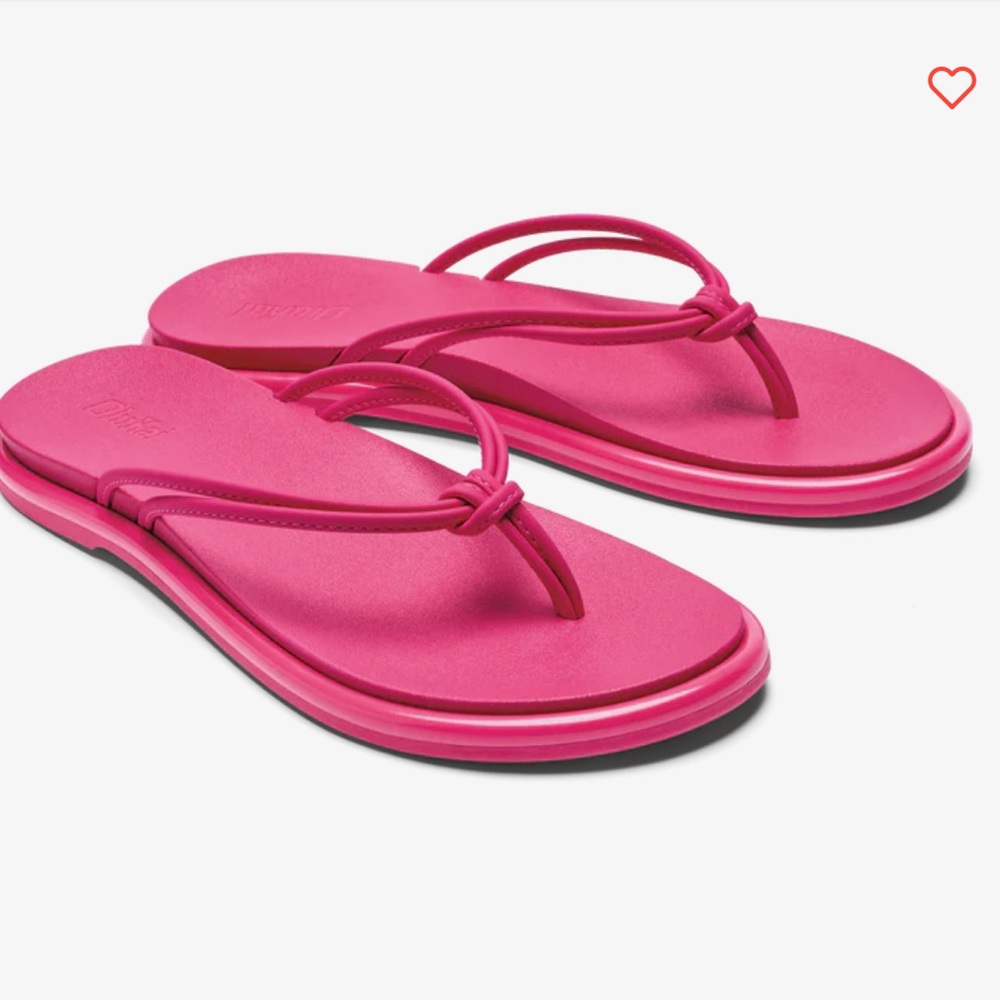 OLUKAI Aka Women’s Flip Flop Sandals size 11 Pink Plumeria